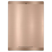 Minimalistic Rose-Gold Texture Klembord (Achterkant)