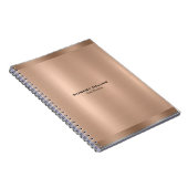 Minimalistic Rose-Gold Texture Notitieboek (Rechterzijde)