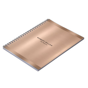 Minimalistic Rose-Gold Texture Notitieboek