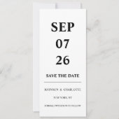 Minimalistic Save The Date Card (Voorkant)