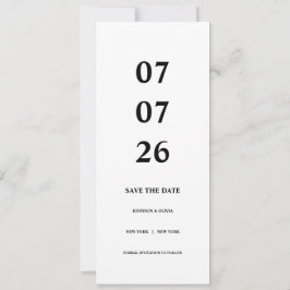 Minimalistic Save The Date Card