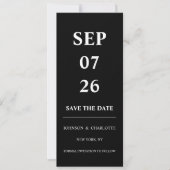 Minimalistic Save The Date Card (Voorkant)
