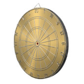 Minimalistic Slick Metallic Gold Texture Dartbord (Voorkant Rechts)