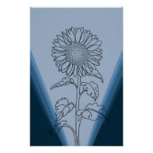 minimalistic sunflower perfect poster (Voorkant)