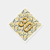 Minimalistic Tulip Themed Birthday Event Servet (Hoek)