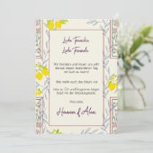 Minimalistic Vintage Botanical Save the Date (Staand voorkant)