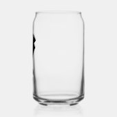 Minimalistic Wedding Best Man Name Black Blikvorm Glas (Links)