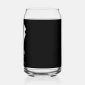 Minimalistic Wedding Best Man Name White Blikvorm Glas (Links)