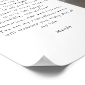 Minimalistic Wedding "Our Vows" Photo Arch Poster (Hoek)