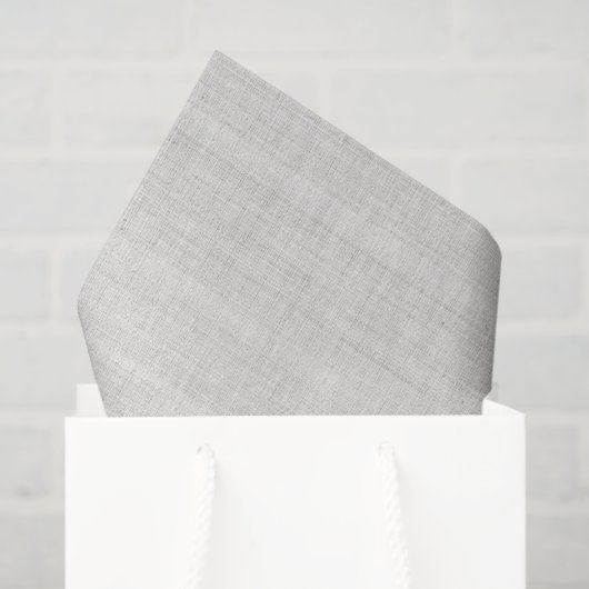 Minimalistic White Burlap Texture Tissuepapier (Cadeauzakje)