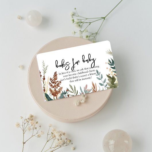 Minimalistic Woodland Animals Baby Shower Informatiekaartje