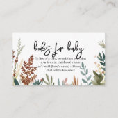 Minimalistic Woodland Animals Baby Shower Informatiekaartje (Voorkant)