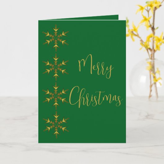 Minimalistic Yellow Snowflake Hand Drawn Art Kaart (Gele Bloem)