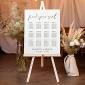 Minimalistisch 12-tabel weddenschapenkaart poster