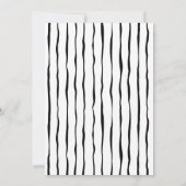 Minimalistisch 1 eerste verjaardagsfeestje kaart (Achterkant)