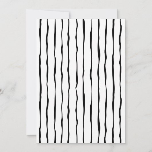 Minimalistisch 1 eerste verjaardagsfeestje kaart (Achterkant)