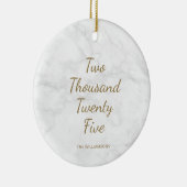 Minimalistisch 2021 Moderne grijze marmer, speciaa Keramisch Ornament (Rechts)