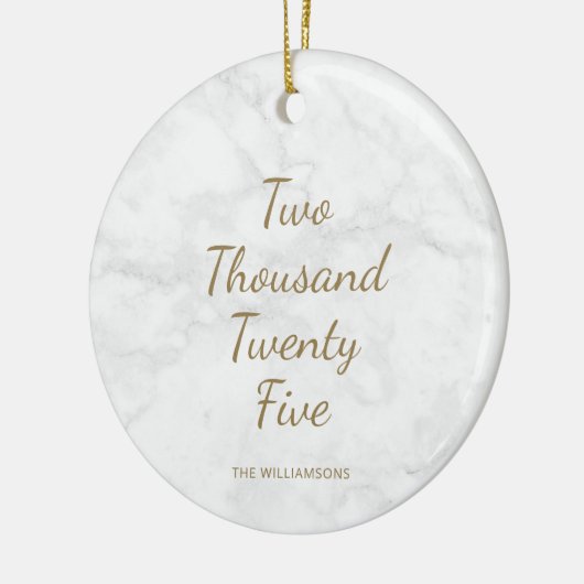 Minimalistisch 2021 Moderne grijze marmer, speciaa Keramisch Ornament (Links)