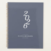 Minimalistisch 2022 Grijs Wekelijks | Maandelijkse Planner (Voorkant)