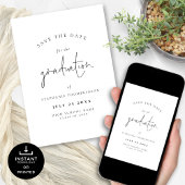 Minimalistisch 2024 Afstuderen Save the Date