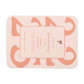 Minimalistisch 2025 Afstuderen Eenvoudige feestuit Magneet (Horizontaal)