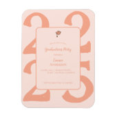 Minimalistisch 2025 Afstuderen Eenvoudige feestuit Magneet (Verticaal)