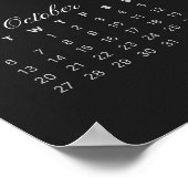 Minimalistisch 2025 Kalender Poster (Hoek)