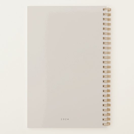 Minimalistisch 2025 planner (Achterkant)