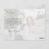 Minimalistisch 2 Fotokalligrafie Weddenschap Bedan Briefkaart (Achterkant)