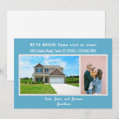 Minimalistisch 2 foto's die we hebben verplaatst aankondiging (Voorkant / Achterkant)