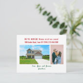 Minimalistisch 2 foto's die we hebben verplaatst briefkaart (Staand voorkant)