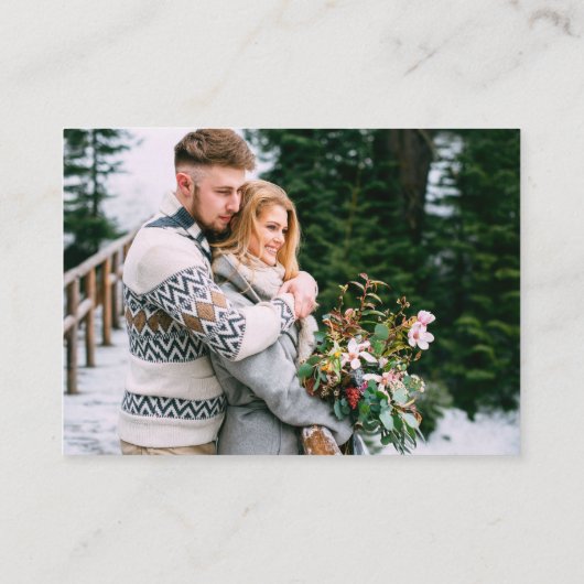 Minimalistisch 2 QR Weddenschap RSVP - Details Fot Informatiekaartje (Achterkant)