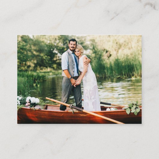 Minimalistisch 2 QR Weddenschap RSVP - Details fot Informatiekaartje (Achterkant)