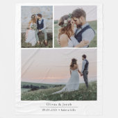 Minimalistisch 3 Afbeeldingen Weddenschap Foto Kee Fleece Deken (Voorkant)