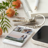 Minimalistisch 3 Afbeeldingen Weddenschap Foto Kee Sleutelhanger (Voorkant Rechts)