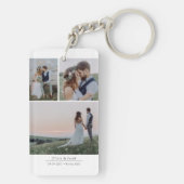 Minimalistisch 3 Afbeeldingen Weddenschap Foto Kee Sleutelhanger (achterkant)
