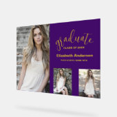 Minimalistisch 3 foto Afstuderen Acryl Bord (Hoek)