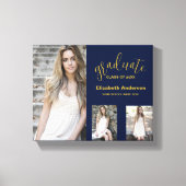 Minimalistisch 3 foto Afstuderen Canvas Afdruk (Voorkant)