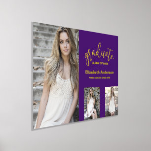 Minimalistisch 3 foto Afstuderen Folie Afdrukken