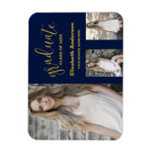 Minimalistisch 3 foto Afstuderen Magneet (Verticaal)