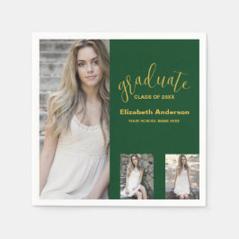 Minimalistisch 3 foto Afstuderen Servet