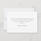 Minimalistisch 3 Foto nieuwe baby Bedankkaart (Achterkant)