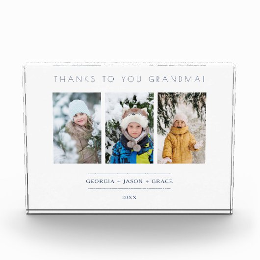 Minimalistisch 3 Foto's Collage Keepslag voor Fami (Voorkant)