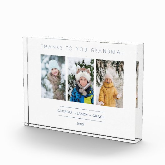 Minimalistisch 3 Foto's Collage Keepslag voor Fami (Rechts)