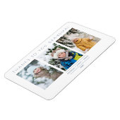 Minimalistisch 3 Foto's Collage Keepslag voor Fami Magneet (Linkerzijde)