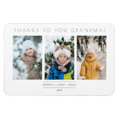 Minimalistisch 3 Foto's Collage Keepslag voor Fami Magneet (Horizontaal)