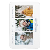 Minimalistisch 3 Foto's Collage Keepslag voor Fami Magneet (Verticaal)