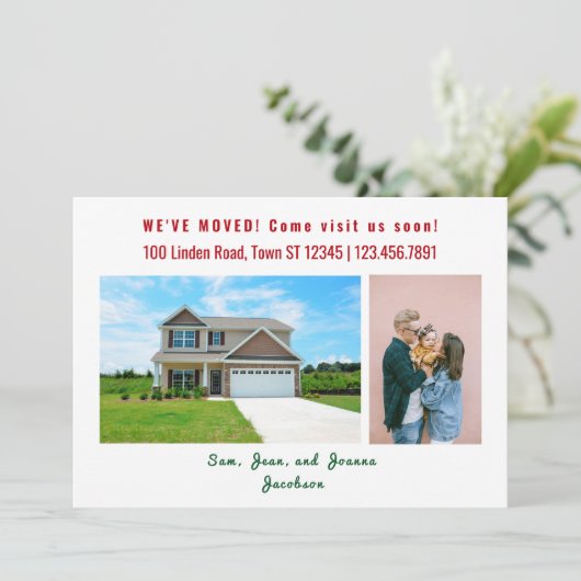 Minimalistisch 3 foto's die we hebben gemaakt aankondiging (Staand voorkant)