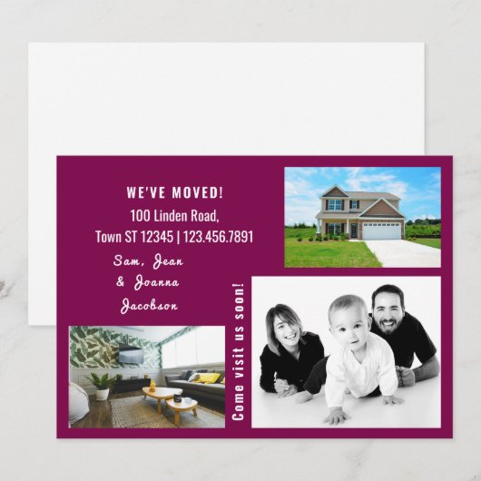 Minimalistisch 3 foto's die we hebben gemaakt aankondiging (Voorkant / Achterkant)