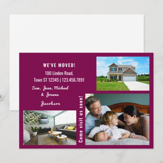 Minimalistisch 3 foto's die we hebben gemaakt aankondiging (Voorkant / Achterkant)